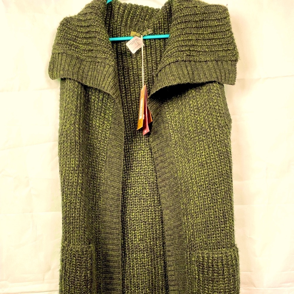 NEW PrAna Thalia Sweater Green Wool Size Medium